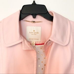 Kate Spade Blush Tulip Trench Coat